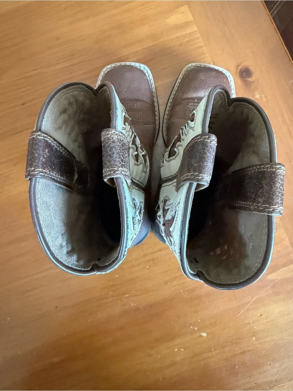 Ariat Brown and Cream Kids' Western Boots Boys size 10